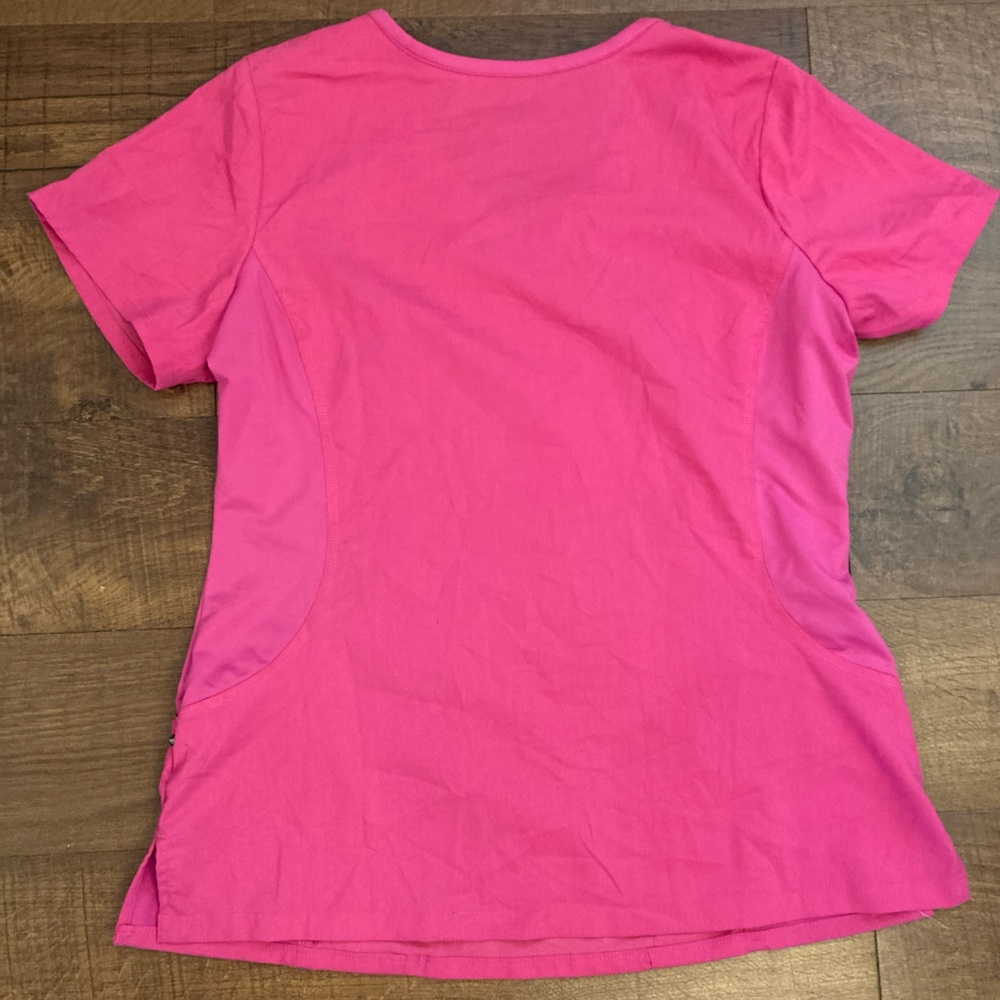 Healing Hands Purple Label Juliet Top & Tori Pants Scrub Set Pink Size Large - Picture 6 of 16